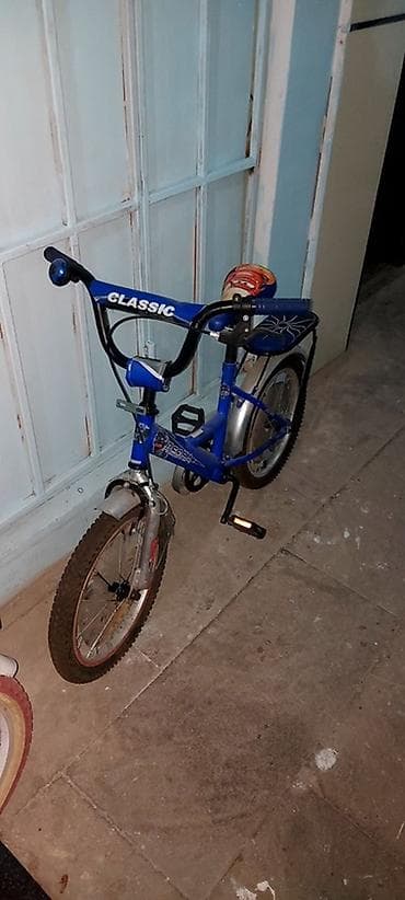 təkərli çantalar: Uşaq velosipedi – 16 düym təkərlər - Rəng: çəhrayı/ağ, güllü naxışlı — 8