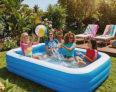 hovuz: 🌊 Elektron Nasos HƏDİYYƏ! 🎁 INTEX Şişmə Hovuz – Yay üçün ideal seçim! — 1