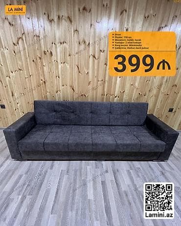 Divan – La Mini - Ölçü: 250 sm - Mexanizm: açılan, bazalı (yataq at lalafo.az Divan – La Mini - Ölçü: 250 sm - Mexanizm: açılan, bazalı (yataq