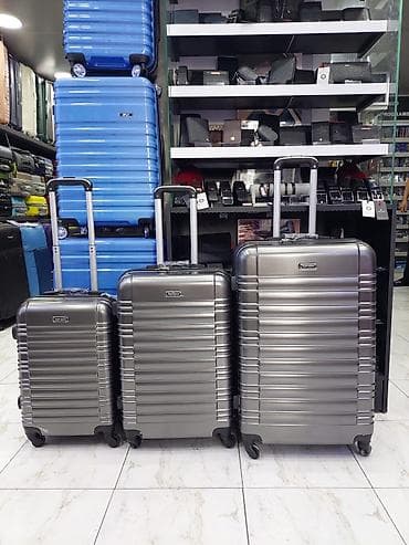 Sərt korpuslu çamadan dəsti – 3 ölçü - Material: yüngül və davamlı