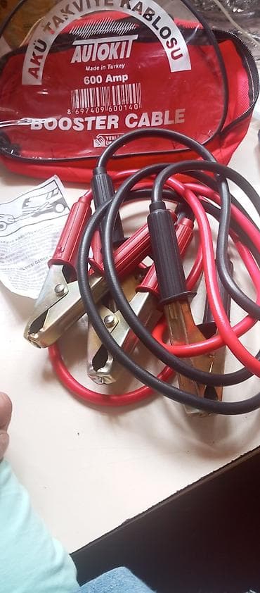 avtomobil çantası: AUTOKIT akü təqviye (booster) kablosu - Güc: 600 Amp - İstehsal — 1