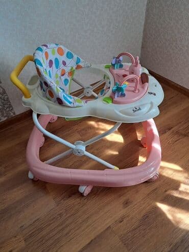 Tibbi geyim: Uşaq gəzdiricisi (walker) - Rəng: çəhrayı-ağ korpus, rəngarəng — 3