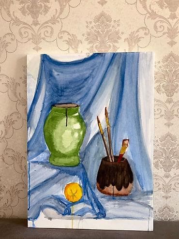 🎨 Satılır | Orijinal əl işi rəsm 50×70 sm ölçüdə, kətan üzərində əl — 1