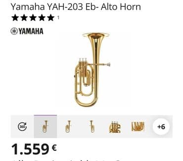 Klarnetlər: Yamaha alto horn yah203 in eb mis nefesli musiqi aleti.Yenidir,heç bir — 3