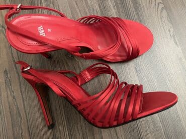 basanoşka 2019: Zara, Ölçü: 37, rəng - Qırmızı, Yeni — 1