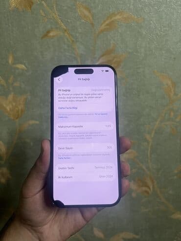 amerikadan iphone almaq: IPhone 15 Pro, 128 GB, Mavi, Face ID — 2