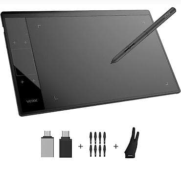 samsung notbuk: Veikk qrafik rəsm tableti və P06 stylus qələmi - Aktiv sahə: 10 x 6 — 1