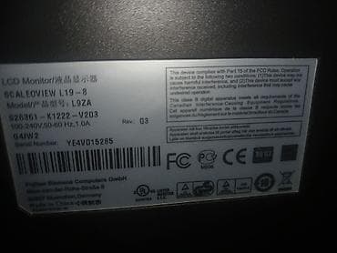 manitor komputer: Fujitsu Siemens LCD monitor – SCALEOVIEW L19-8 (Model: L9ZA) - Ekran — 3