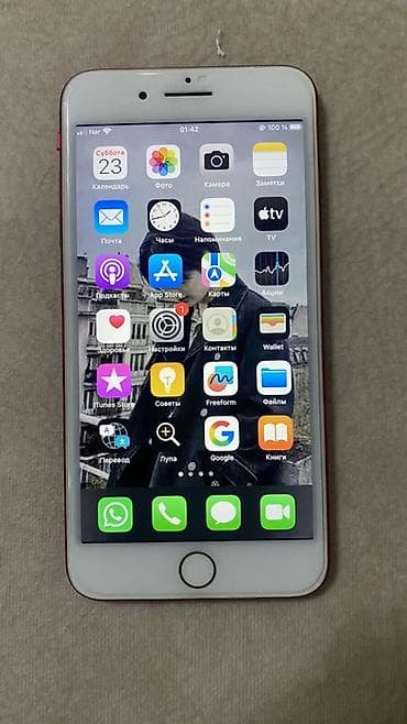IPhone 8 Plus, 64 ГБ, Красный, Отпечаток пальца — 4
