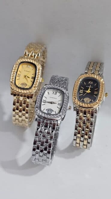 Qadın ayaqqabıları: Yeni, Qol saatı, Versace, rəng - Qızılı — 5