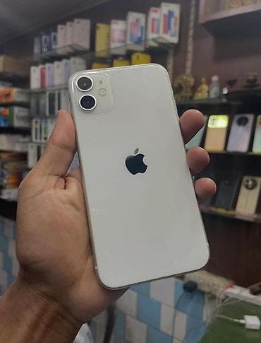 IPhone 11, 128 GB, Ağ, Zəmanət, Face ID, Sənədlərlə