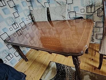 Qonaq otağı üçün, Açılmayan, Dördbucaq masa, 6 stul