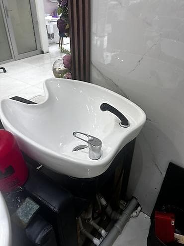 trimo mebel: Salon üçün yuyucu kreslo (şampun çanağı ilə) - Tip: Peşəkar saç yuma — 5