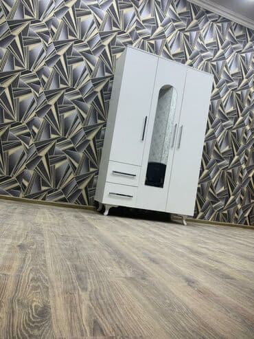 paltar işkafı: Yeni, Açılan, 3 qapılı Düz dolab, Qarderob, paltar dolabı — 12