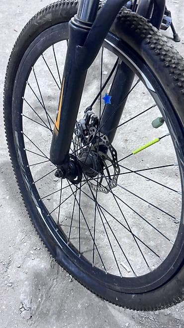 bike: SAFT dağ velosipedi - Güclü alüminium tipli çərçivə, boz-portağal — 4