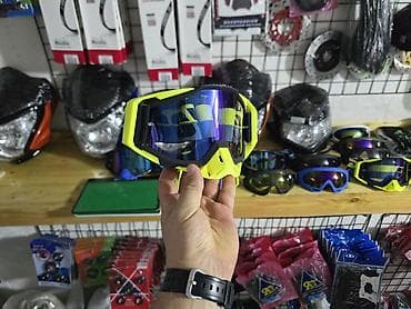 masqa: Motokros/qəddar off-road üçün qoruyucu eynək - Korpus: parlaq — 3
