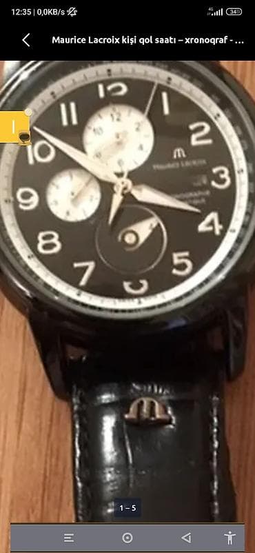 toqqa: Maurice Lacroix kişi qol saatı - Model: Maurice Lacroix Chronographe — 5