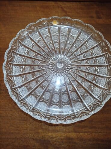 Boşqablar, 1 əd, rəng - Ağ, Xrustal