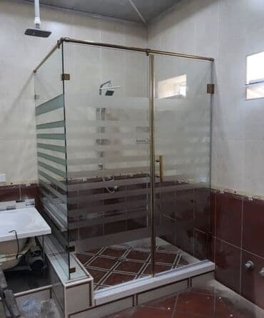 hamam ucun duş kabinleri: Yeni Arakəsmə, Düzbucaqlı, Pulsuz çatdırılma — 7