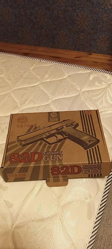 oyuncaq tapancalar: S2D Airsoft Gun tapança modeli. 850.qram Qara rəngli, realistik — 4