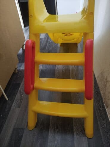 1 ay usaq sekilleri: Uşaq slayd dəsti - Rəng: sarı, qırmızı yan tutacaqlar - Material — 3