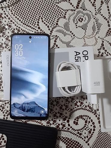 bakcell nomreleri: Oppo A5x, 64 GB, rəng - Bənövşəyi, Sənədlərlə — 1