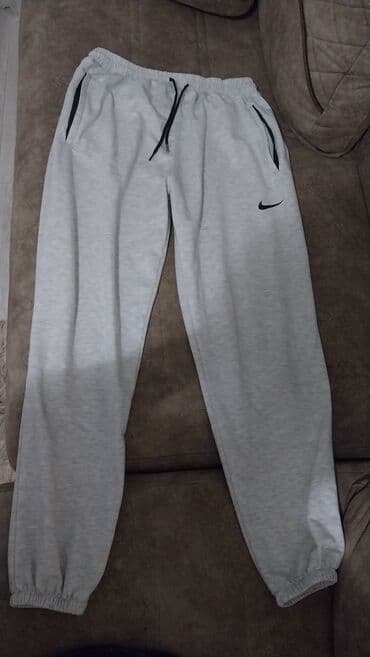 Рубашки: Спортивные Мужские брюки, Nike, 2XL, цвет - Серый — 1