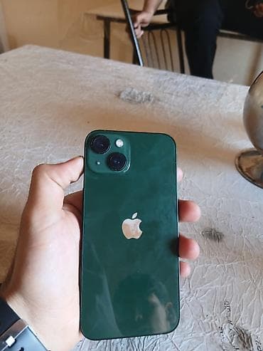 IPhone 13, 128 GB, Yaşıl, Simsiz şarj, Face ID, Sənədlərlə