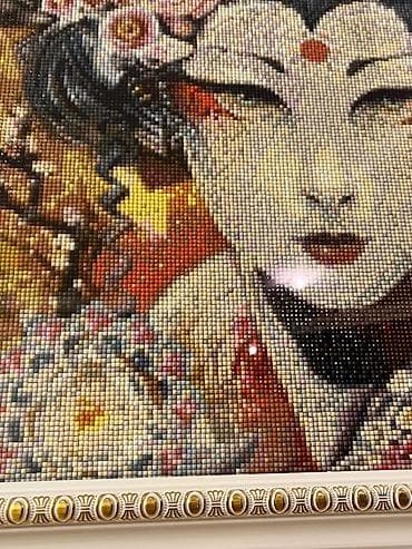 komputer sekilleri: “Modern geyşa” Muncuğlardan hazırlanıb.Təmiz əl işidir — 5