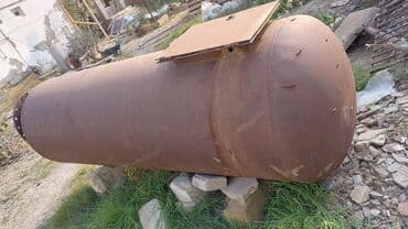 pegah yağ: Sənaye tipli metal çən - Material: qalın divarlı demir - Silindrik — 2