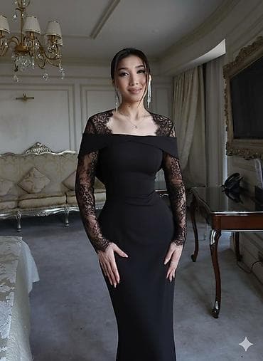 Məhsul: Zərif uzun gecə/libas - Model: bədənə oturan, maxi uzunluq -