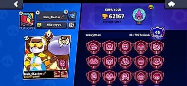 Brawl Stars hesabı hesap ıdeal kostumler master olub ıdeal 2 k lar