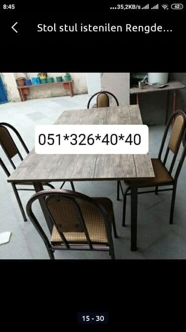 bar stul: Stol stul Masa destleri Istediyim Rengde Kojadan ve Parcadan Tek-Tek — 27