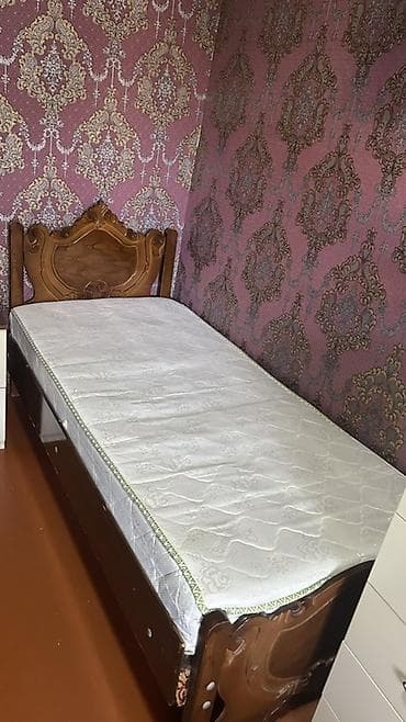 tek adamliq kravatlar: Tek neferlik carpayi istinde matrasiyla birge satilir — 1
