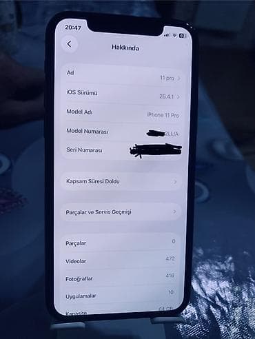 apple iphone se: IPhone 11 Pro, 64 GB, Space Gray, Simsiz şarj, Face ID — 5