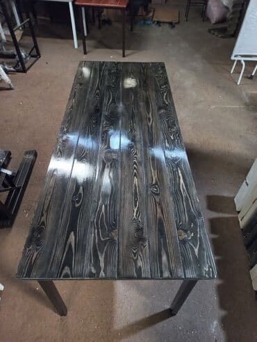 toxunma saplar satisi: Yeni, Dördbucaq masa, 4 stul, Açılmayan, Stullar ilə, Taxta, Azərbaycan — 12