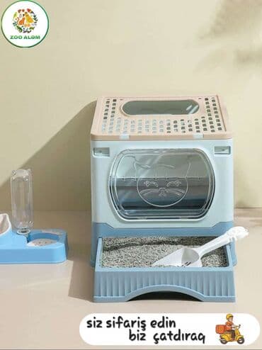 Bio-tualetlər və doldurucular: Pişik üçün BÌO-TUALET. Qapalı uslubda hazırlanmış Bio-tualet evinizdə — 6