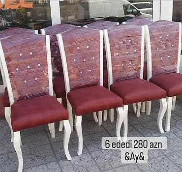 *Stul* *oturacaq* Qiymət 6 ededi 280 AZN✔️ Reng 🌈secimi var ✔️
