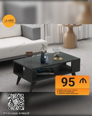 мебель для гостиной: Dördbucaq masa, Açılmayan, Təkərsiz, Zəmanətsiz — 1