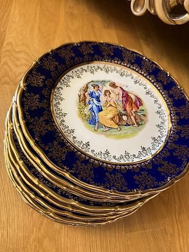 набор инструментов: Тарелки, Набор из 6 шт., цвет - Синий, Фарфор — 2