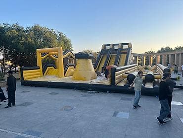 Батуты: Hava batutu – 14x12 m ölçüdə böyük şişmə zolaq - Ölçü: 14 m x 12 m — 3