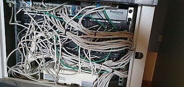 telefon ucun printer: Server avadanliqi satilir. LANDE divar tipli şəbəkə şkafı və içində — 3