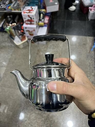 dem: Yeni, rəng - Gümüşü, Dəm caydanı, Paslanmayan polad — 1