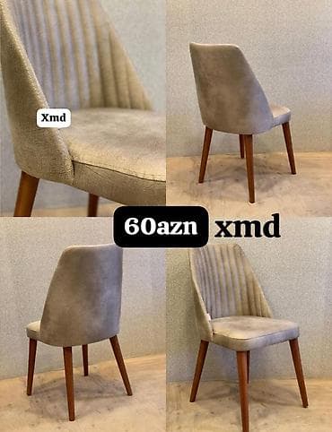 Mətbəx üçün, Qatlanmayan, rəng - Boz Stul