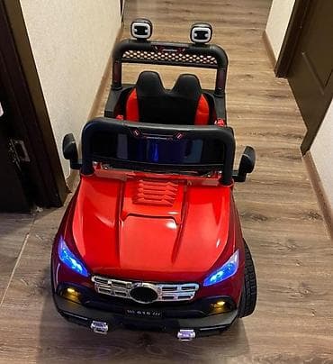 Uşaq üçün elektrikli akkumulyator maşın – qırmızı rəng. Məlumat: - — 1