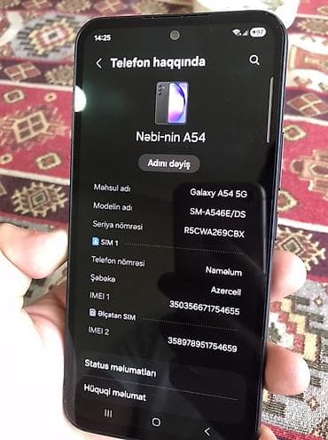 16 000 mah power bank: Samsung Galaxy A54 5G, rəng - Qara, İki sim kartlı — 3