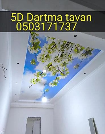 5D Dartma tavan – məkanınıza dərinlik və realist vizual effekt verən
