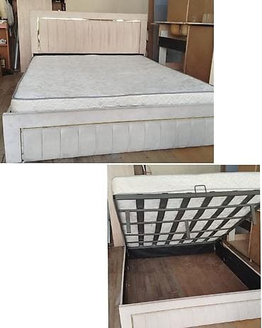 İkinəfərlik çarpayı, Bazalı, Matras ilə, Siyirməsiz