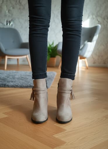 uşaq qış botinkaları: Ölçü: 38, rəng - Bej, Yeni — 3