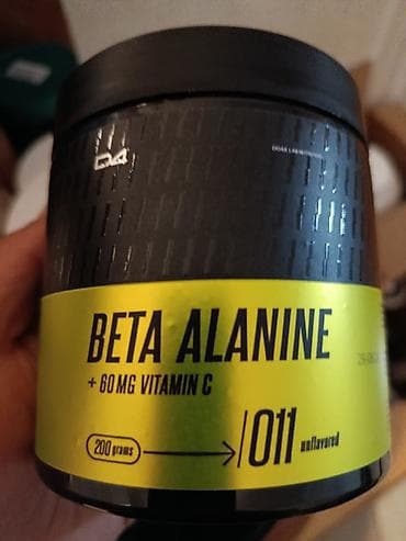 İdman və istirahət: Beta Alanine + 60 mg Vitamin C tozu - Tərkib: Beta-alanin, hər — 1